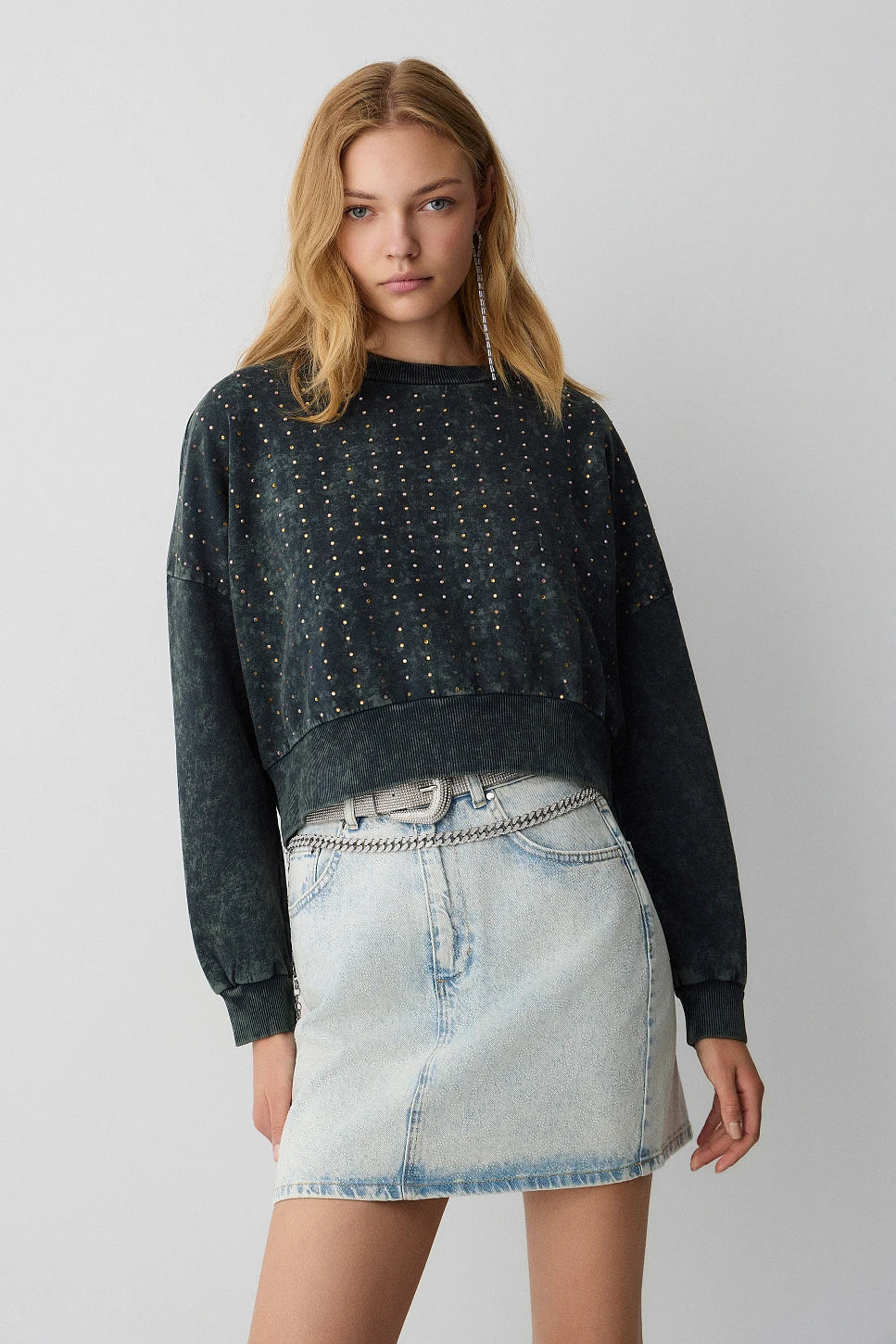 Sweat strass crop BSB