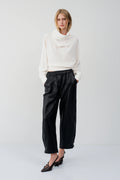 Pantalón efecto piel barrel ligero BSB