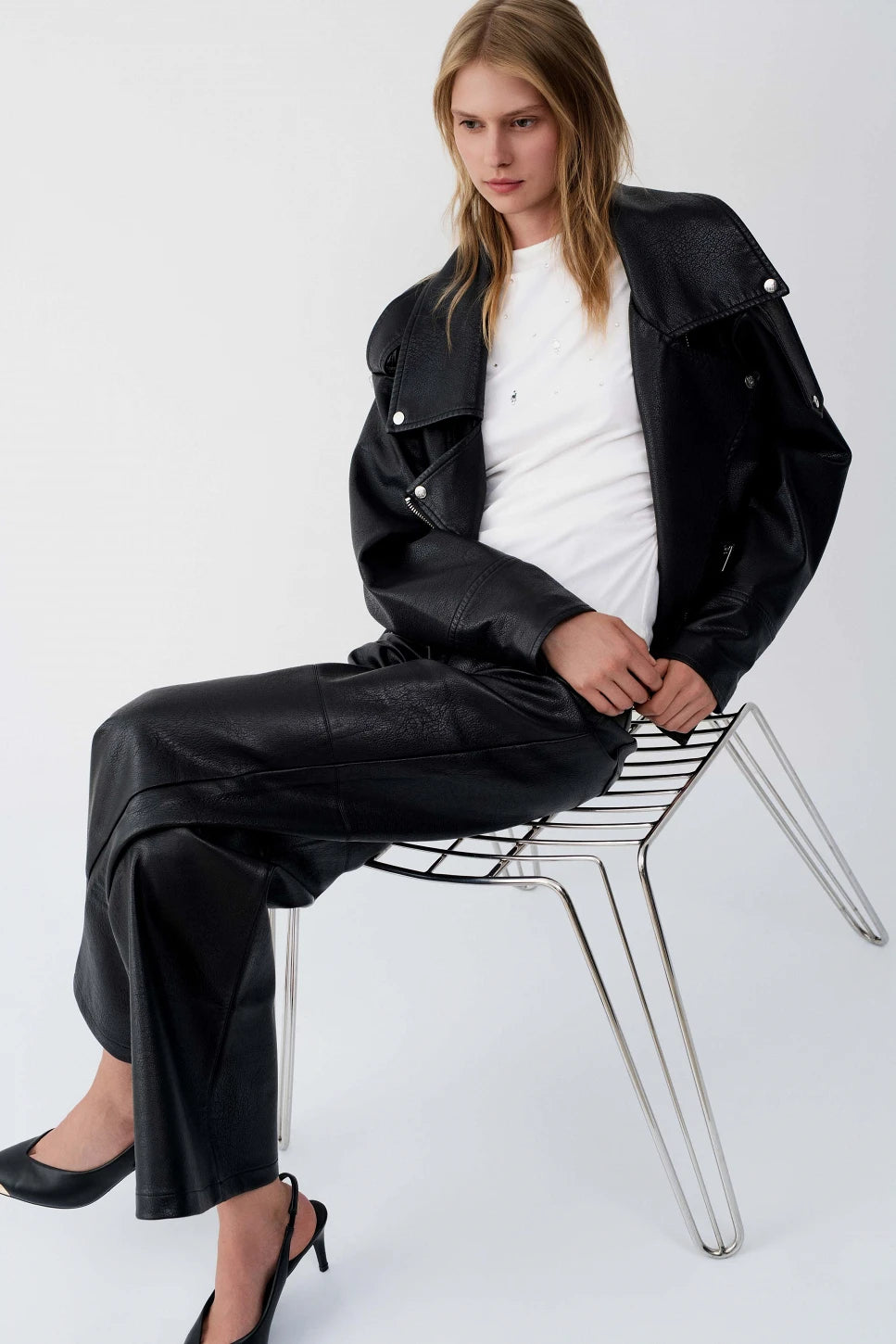 Veste Biker effet cuir BSB