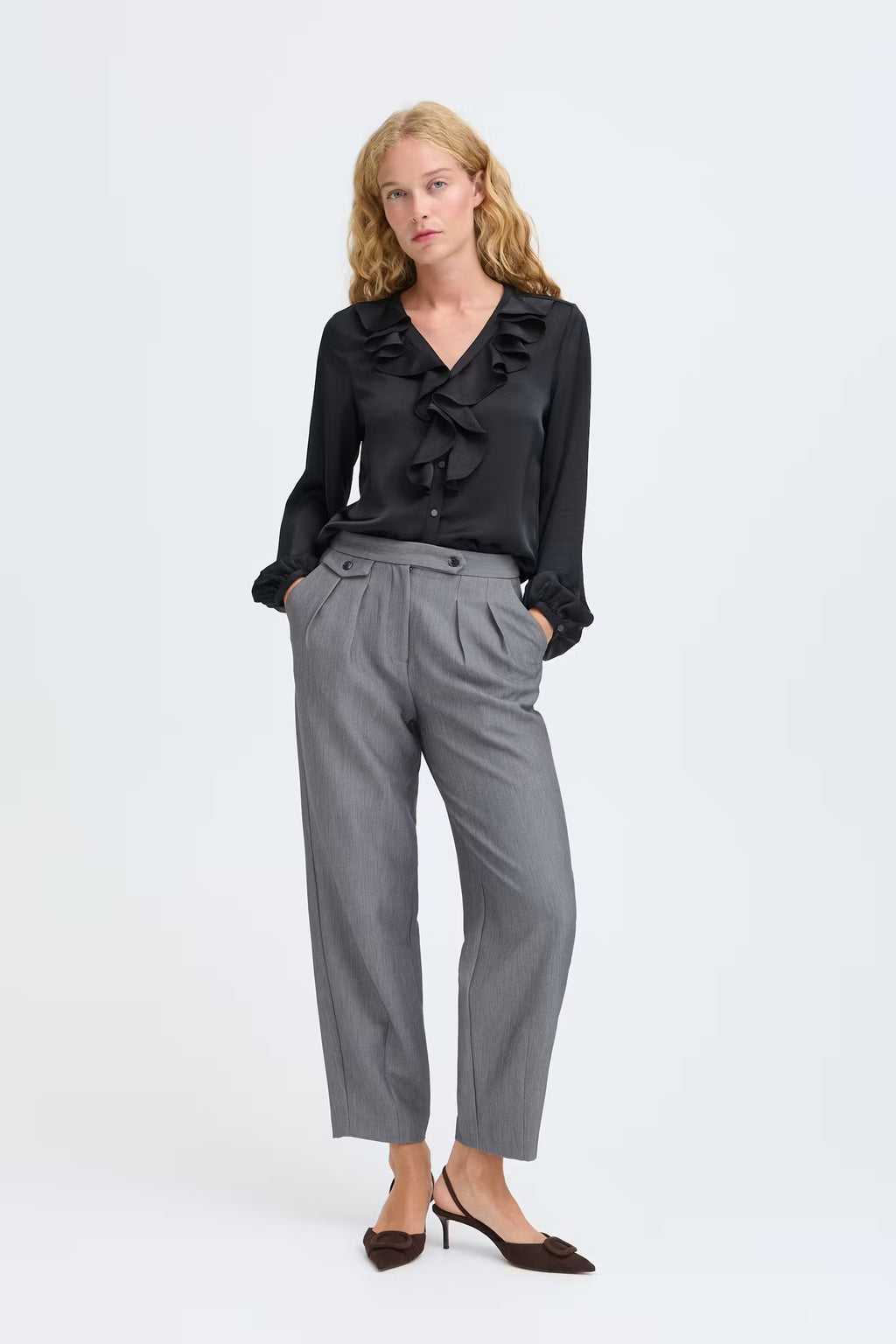 Pantalon gris Byearl BYOUNG