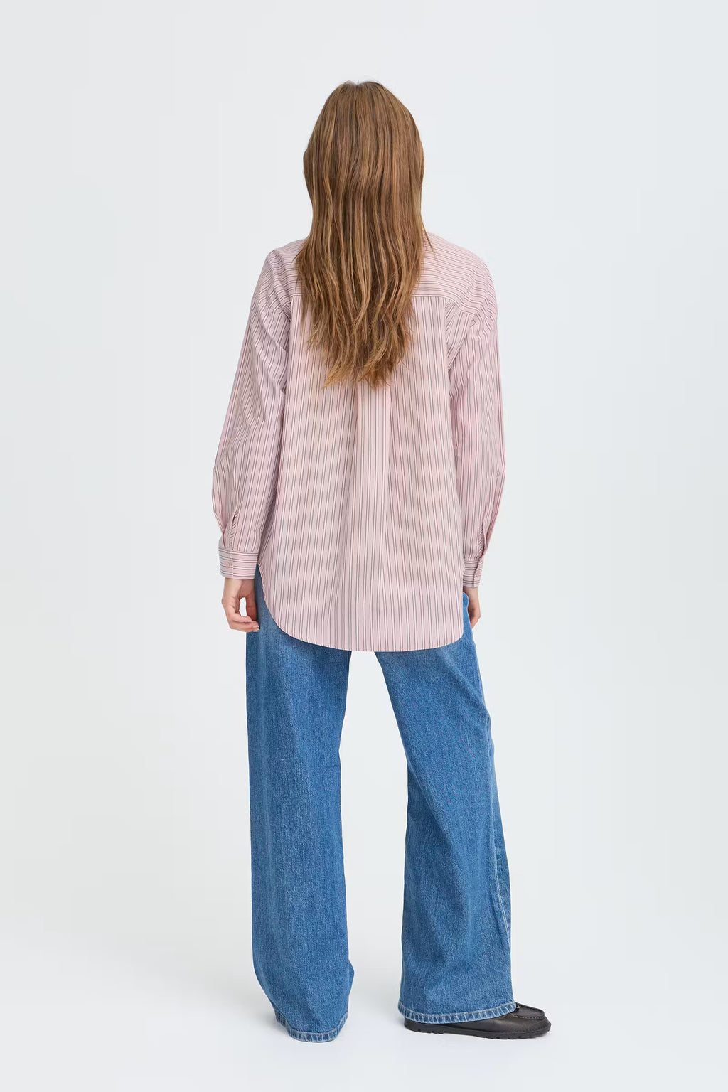 Chemise rayure rose Byhene BYOUNG