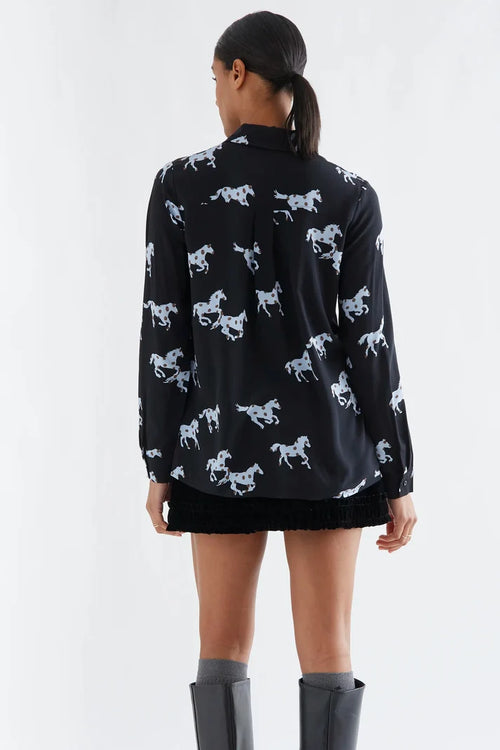 Compania Fantastica horse print shirt