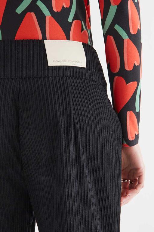 Pantalon velour noir COMPANIA FANTASTICA