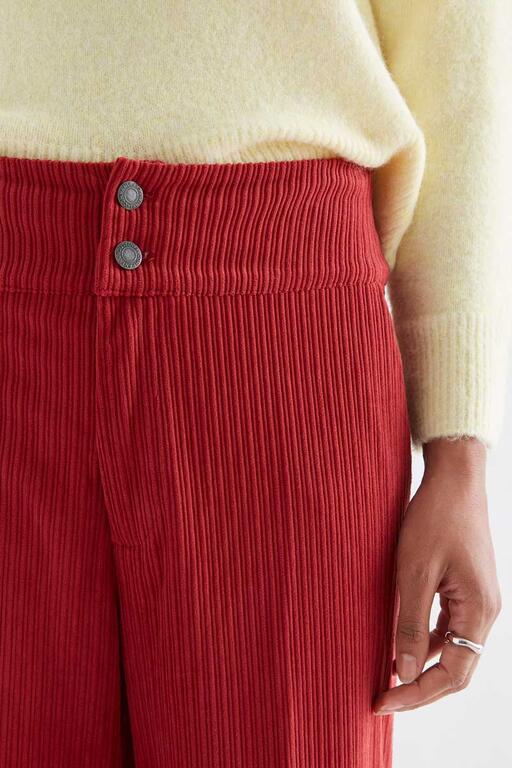 Pantalon velour rouge COMPANIA FANTASTICA