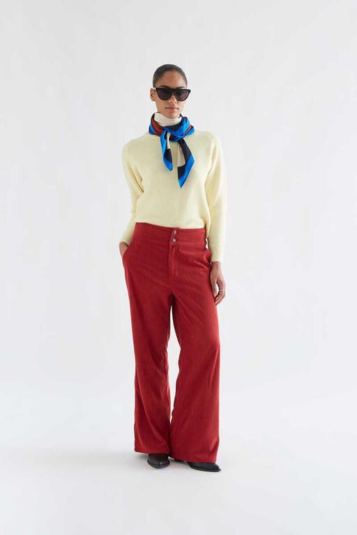 Pantalon velour rouge COMPANIA FANTASTICA