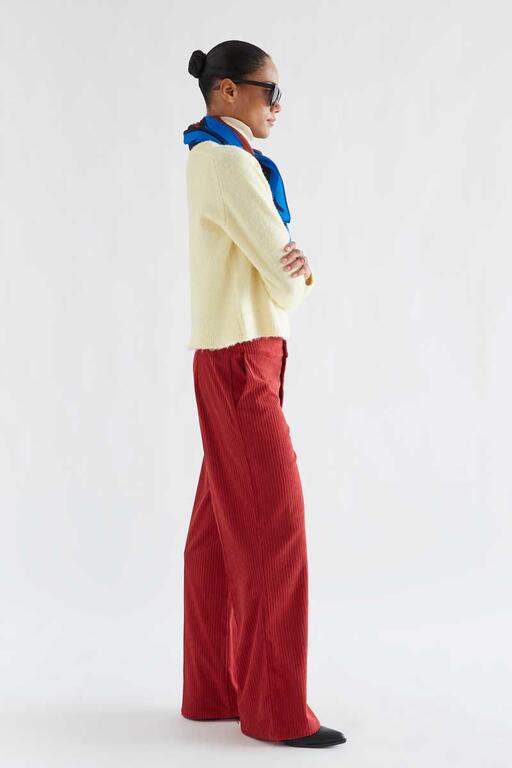 Pantalon velour rouge COMPANIA FANTASTICA