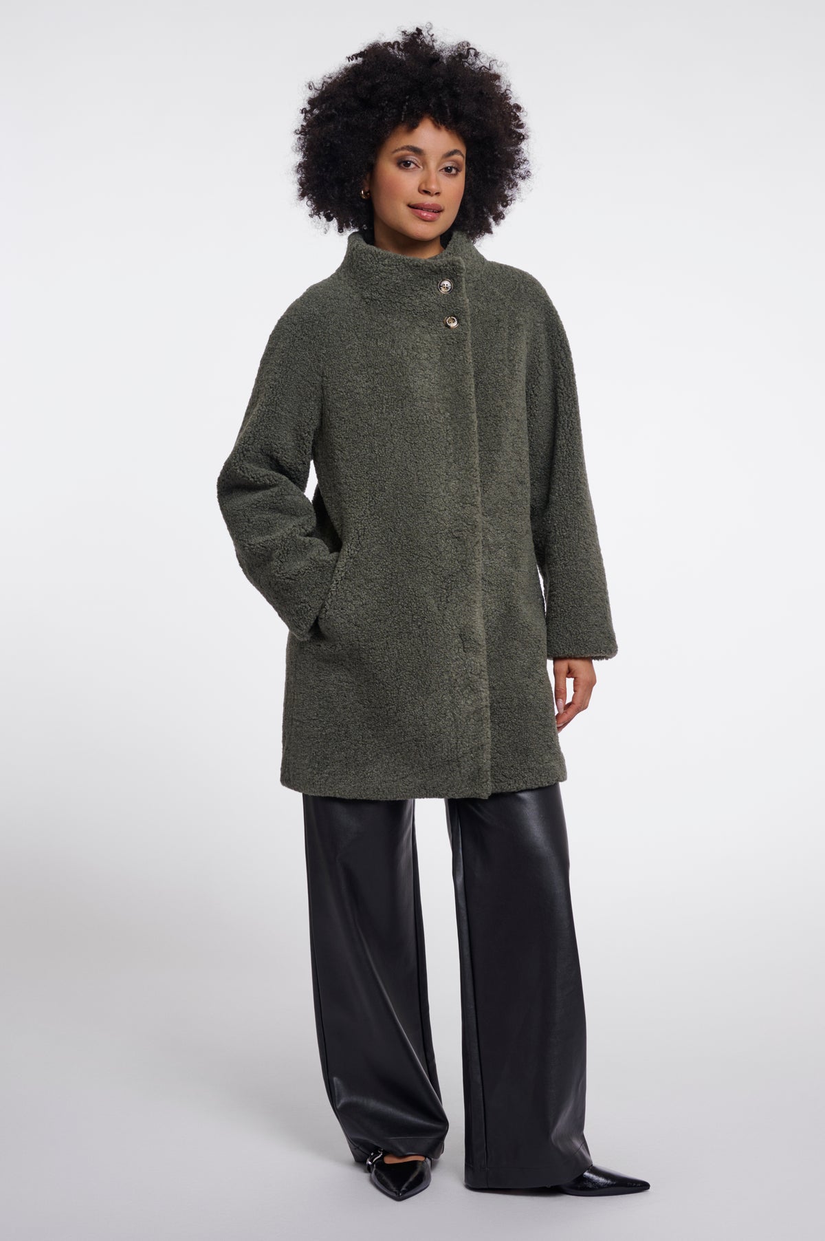 Manteau Zoe sauge RINO PELLE