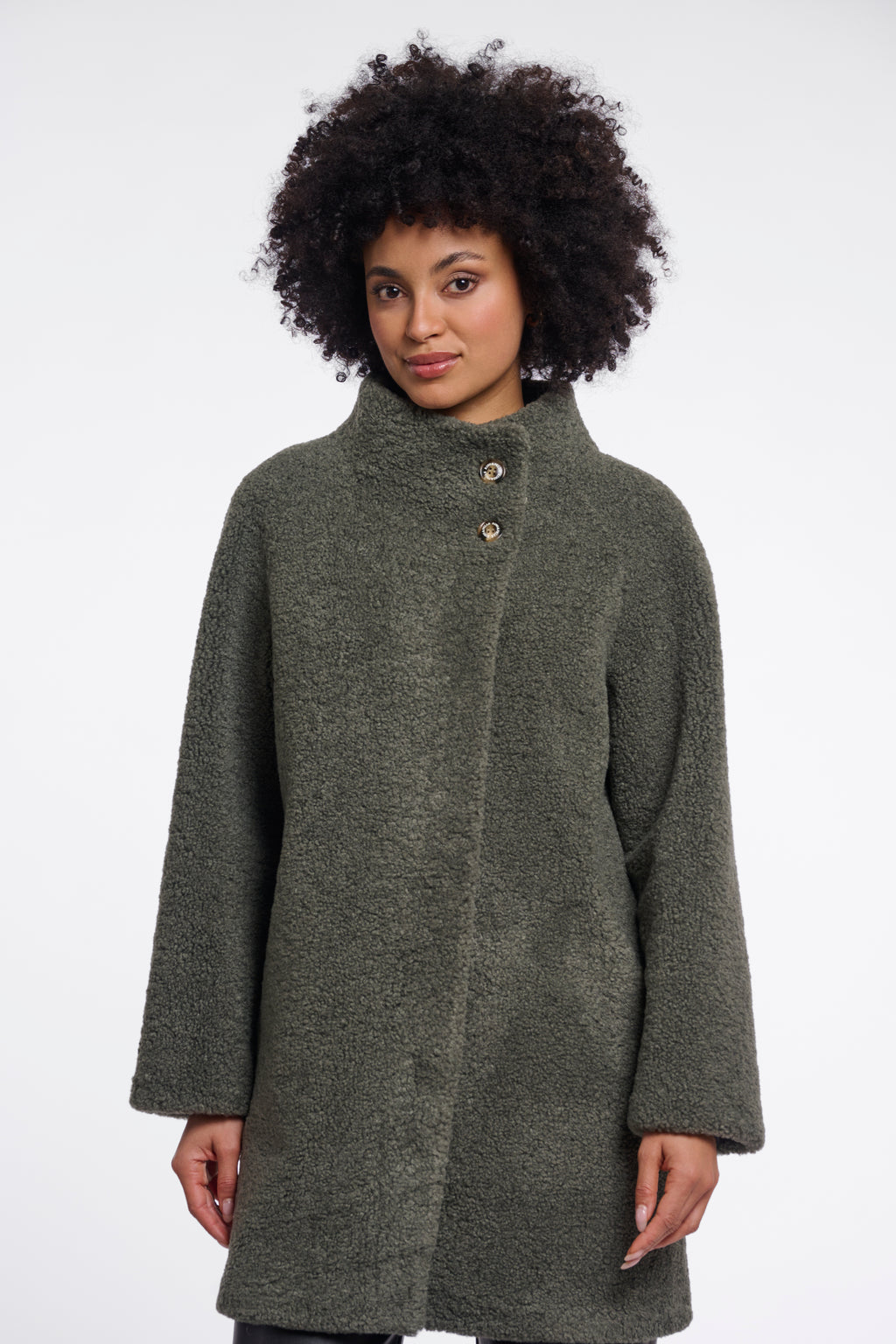 Manteau Zoe sauge RINO PELLE