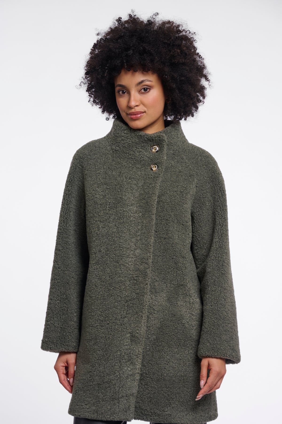 Manteau Zoe sauge RINO PELLE