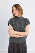 Pull sans manche clouté LILI SIDONIO