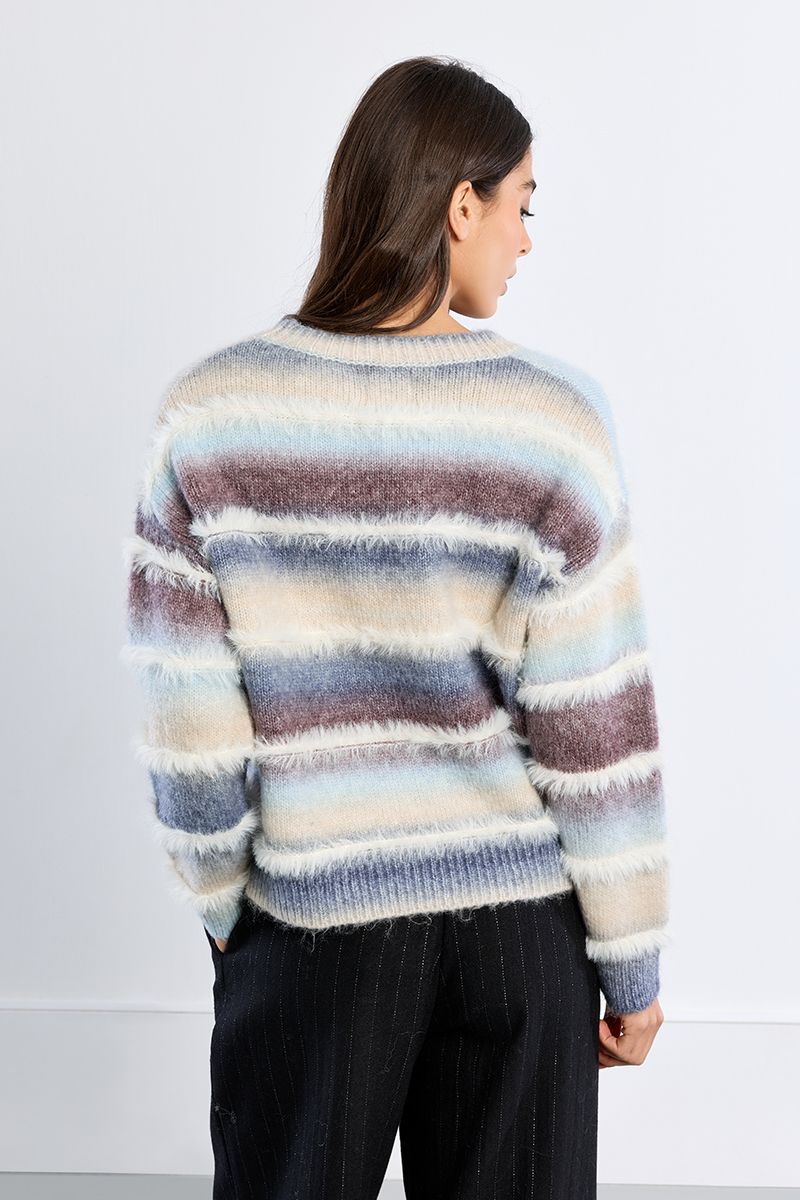 Pull Tie and Dye Bleu/Mauve Lili Sidonio