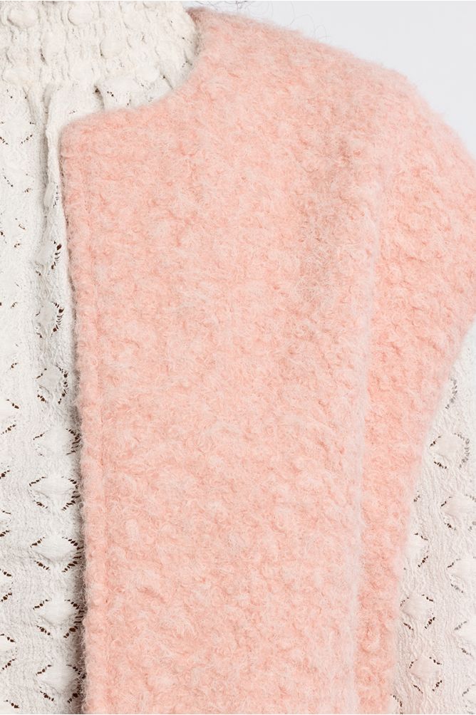 Lili Sidonio bouclé knit sleeveless jacket