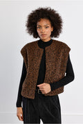 Lili Sidonio bouclé knit sleeveless jacket